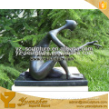 cast bronze abstract art statues of accepting for garden decoration